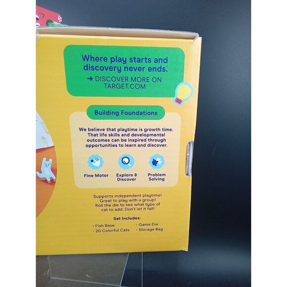 Wooden Balance The Cat Game By Gigglescape 23 Pieces Fish Base Ages 3+ - Picture 3 of 7